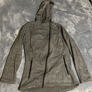 Gray Columbia asymmetrical zip up hoodie